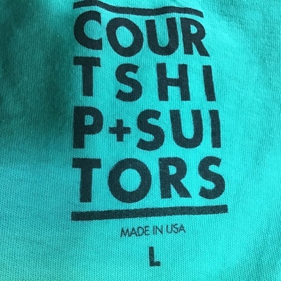 PacSun Shirt Size L Courtship & Suitors Shirt Graphic Addicted To Love Distress - Picture 10 of 14